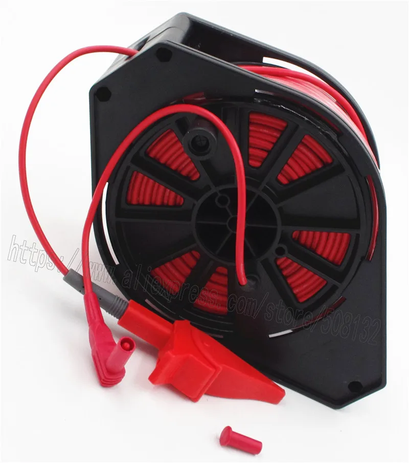 Красная кабельная катушка гео Измеритель сопротивления заземления