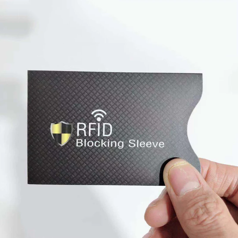 6 шт./компл. с защитой от RFID, для карт держатель NFC Экранирование контейнер для банковских карт анти-RFID Сканирование Алюминий чехол для защиты конфиденциальности BAG1039