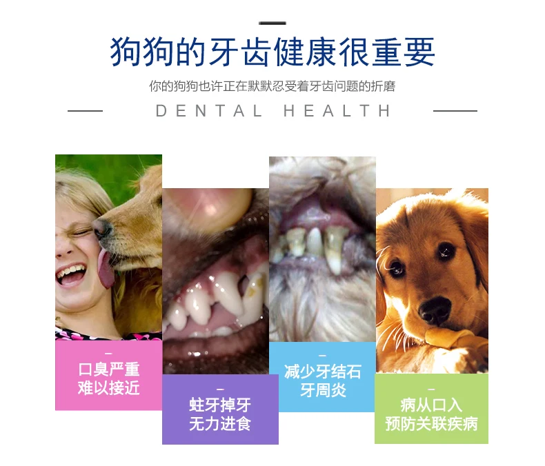 Зубная щетка для животных зубная паста Щетка для собак дыхательная двойная головка уход за зубами товары для собак и кошек