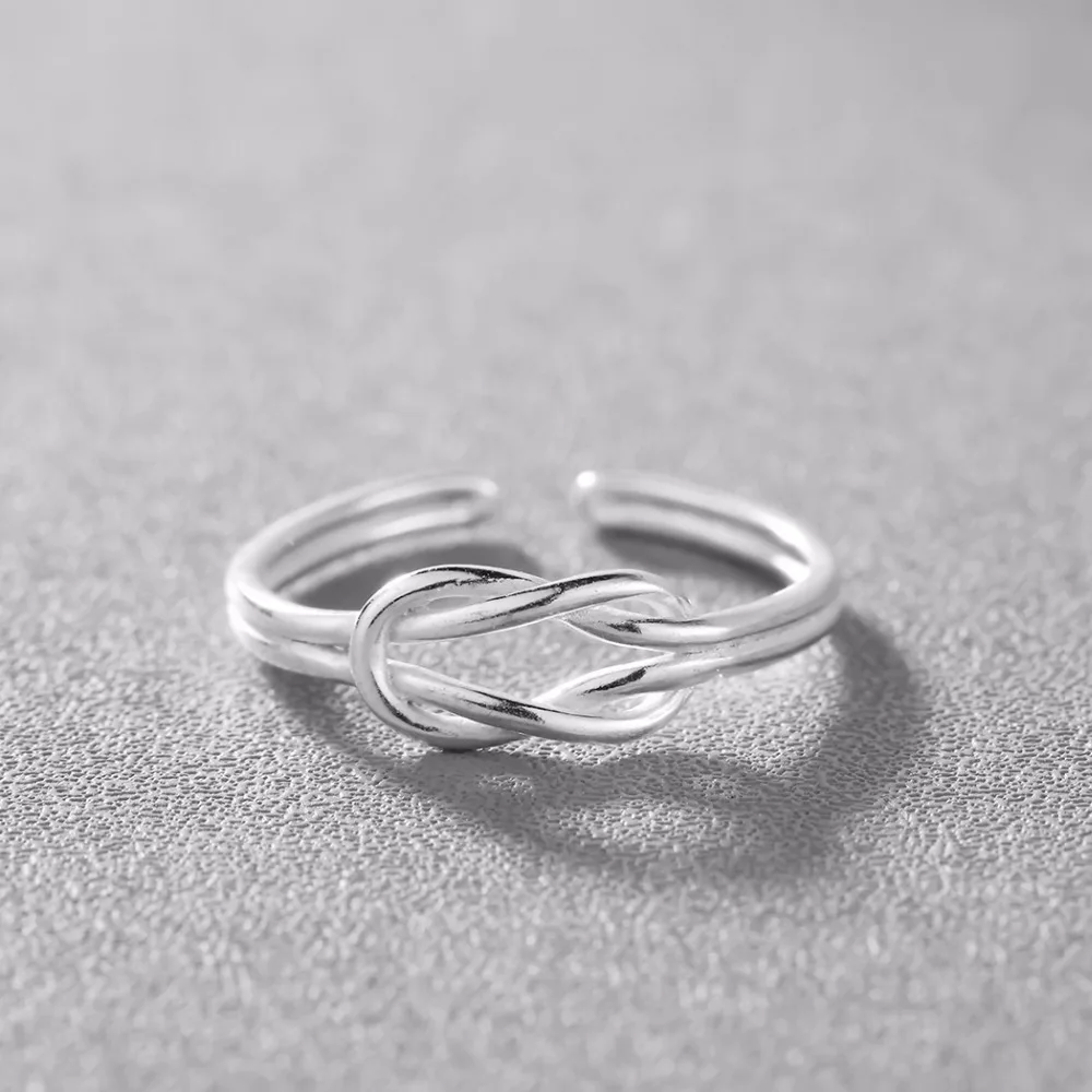 Женское кольцо с узлом бесконечности в богемном стиле|ring forever love|knot ringforever love |