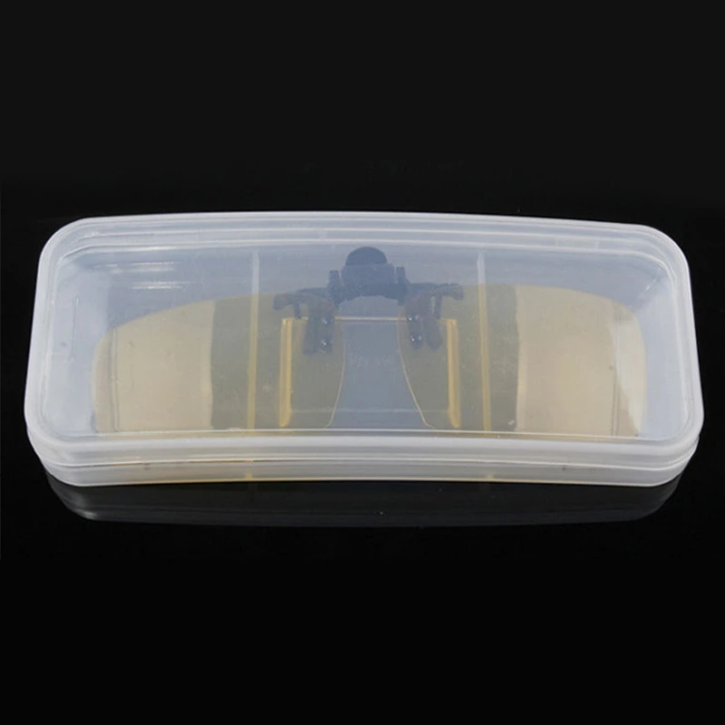 

1Pcs Durable Plastic Transparent Sunglasses Case Clip On Glasses Box Eyewear Protector