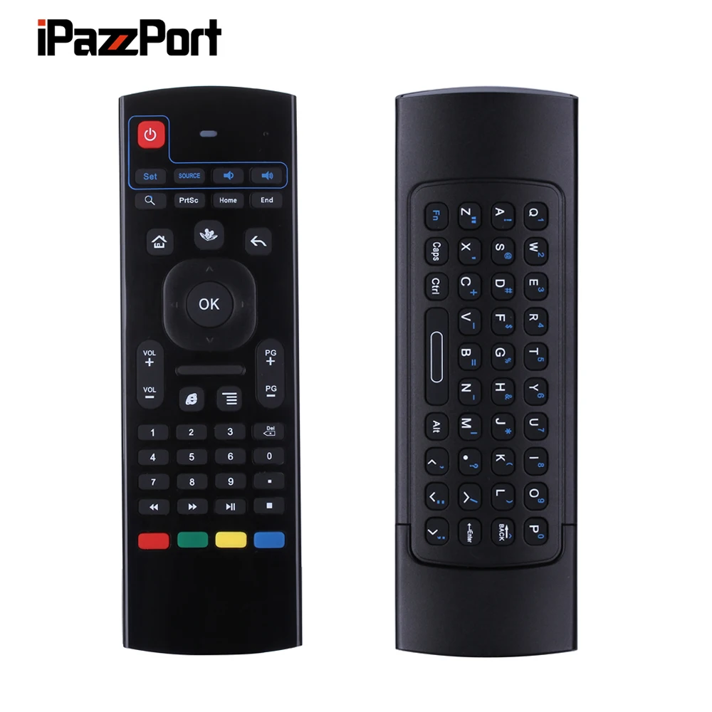 IPazzPort 2 4G многофункциональная беспроводная мышь с клавиатурой ИК пультом