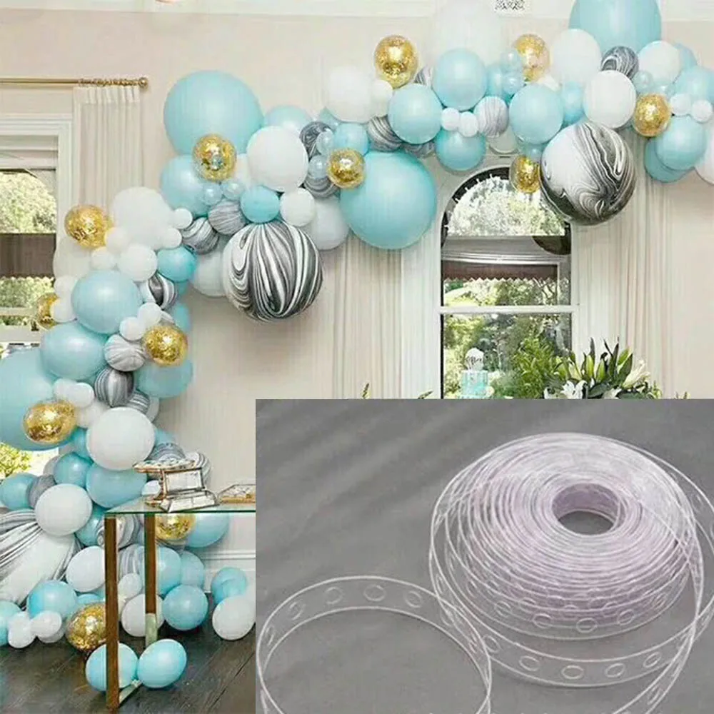 

5m Balloon decorating strip connect chain Balloon Chain Connect Strip decoration supplies for Party Birthday Wedding decor