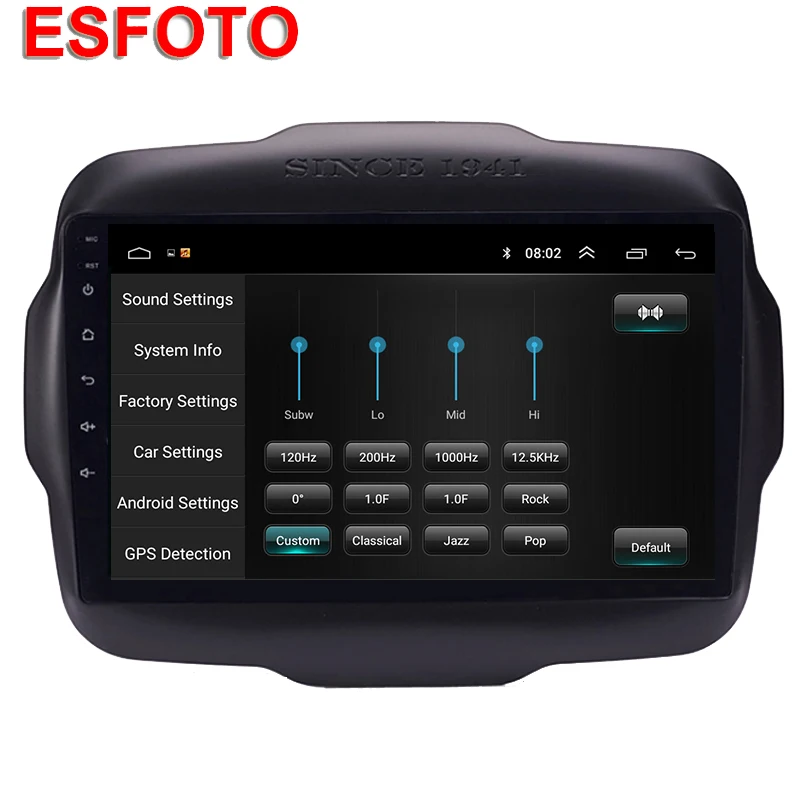 9 &quotAndroid 8 1 автомобильный DVD мультимедийный плеер gps для Jeep Renegade 2015 2016 2017 аудио Авто