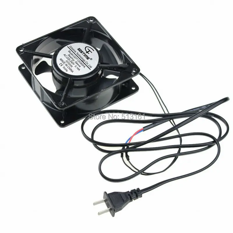 

5 шт. Gdstime AC 220 В 240 в 120 мм 12 см 120x120x38 мм промышленный вентиляционный вытяжной вентилятор охлаждения