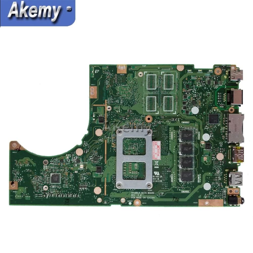 Akemy TP500LN материнская плата для ноутбука For Asus TP500LNG TP500LA TP500L TP500 тестовая