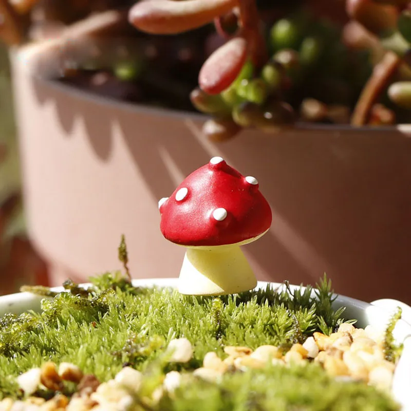 Миниатюрный красный гриб сказочный сад домашнее украшение для дома мини ремесло