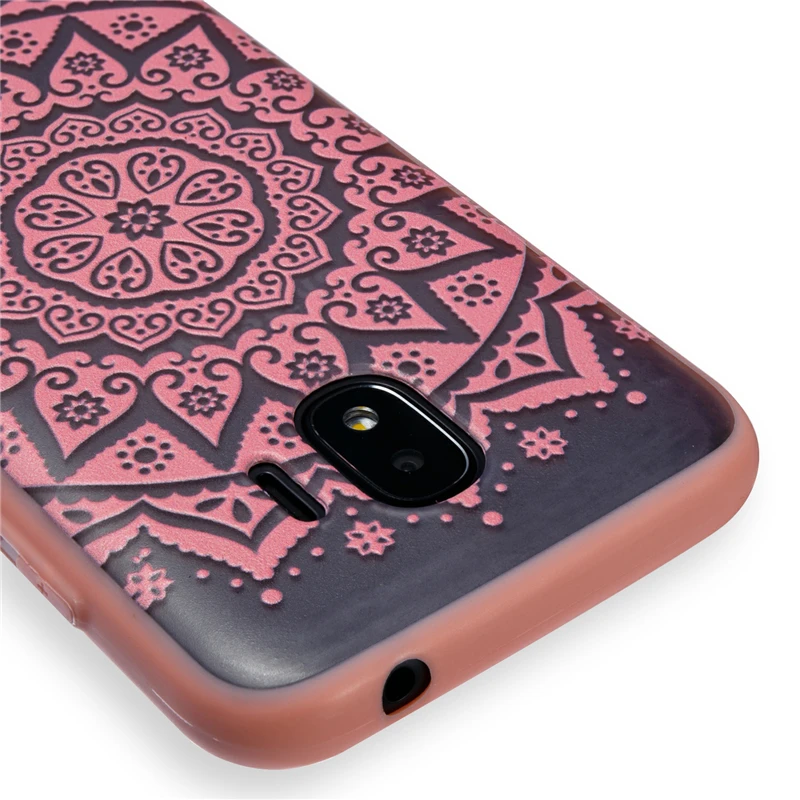 For Samsung Galaxy J2 Pro Case 2018 Lace Flower Relief Phone Cover Coque Fundas |