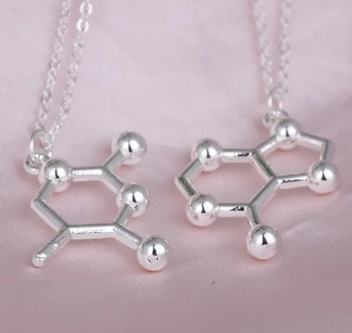 N323 модное ювелирное изделие биология в тематическом стиле аденина на базе DNA пара