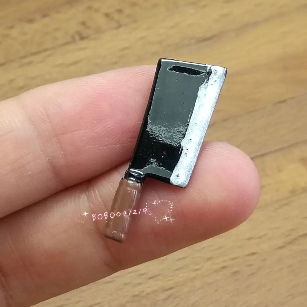 Кукольный домик миниатюрная 1:12 Игрушка кухонный металлический нож Длина 3 см