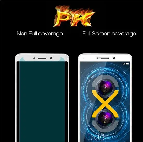 2 Pack 9 H полный Экран защитный закаленное Стекло для huawei Honor 6X Жесткий Защитная