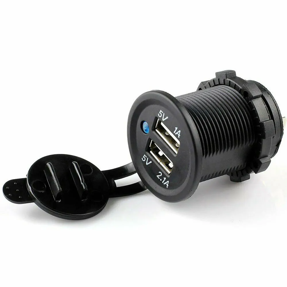 Универсальное автомобильное зарядное устройство USB Автомобильное DC12V 24V