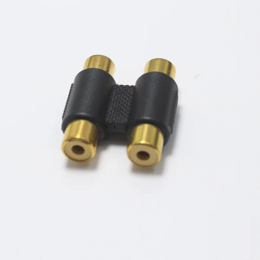 1 шт. RCA гнездо к гнезду разъем 2Pin позолоченный AV Аудио Видео удлинитель Кабель