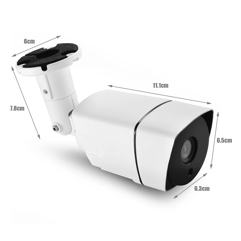 Gadinan Пуля IP Камера металла H.265 hi3516ev100 1080 P 2.0mp P2P безопасности vandalproof ONVIF DC 12 В или 48 POE