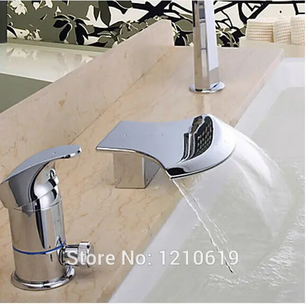 США Бесплатная доставка оптом и в розницу Современная мода 3 шт. кран для ванной