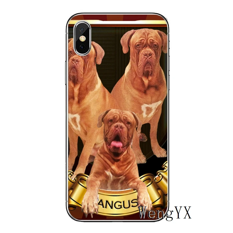 Dogue de Bordeaux dog для Apple iPhone 8 7 plus 6s 6 plus X XR XS Max SE 5s 5c 5 4s 4 Мягкий чехол из ТПУ для телефона - Цвет: de-Bordeaux-A-08
