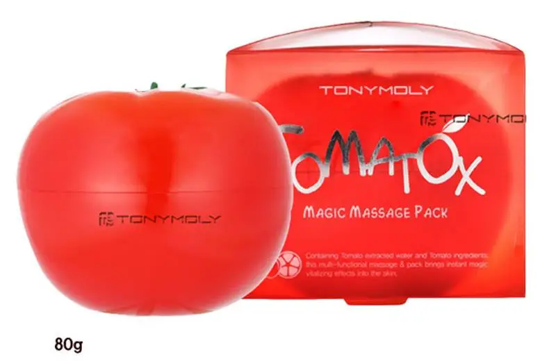 TONY MOLY Tomatox волшебный массажный пакет 80 г отбеливающая маска для лица увлажняющий, против морщин отшелушивающая Корейская увлажняющая маска
