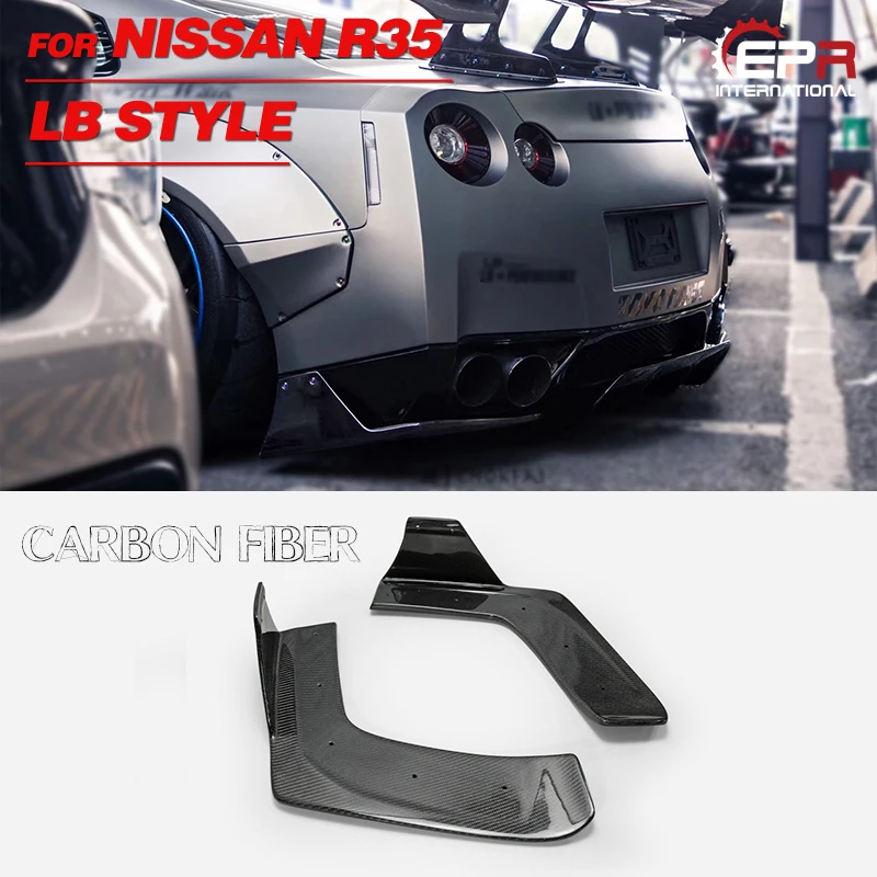 Автомобильные аксессуары для Nissan R35 GTR LB Стиль углеродного волокна задний бампер