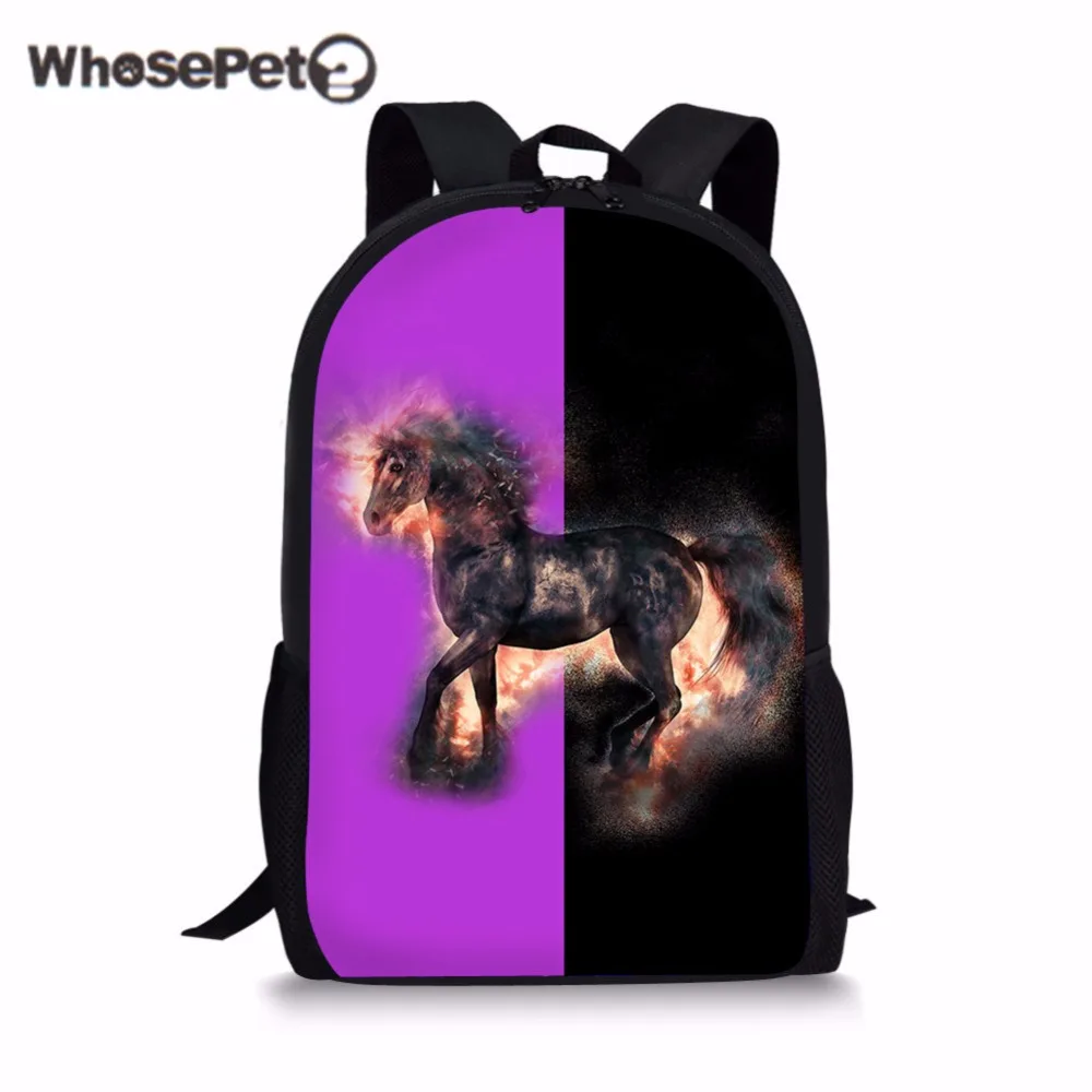 WHOSEPET ранец с единорогом в стиле панк Книга сумка Лидер продаж Модные классные