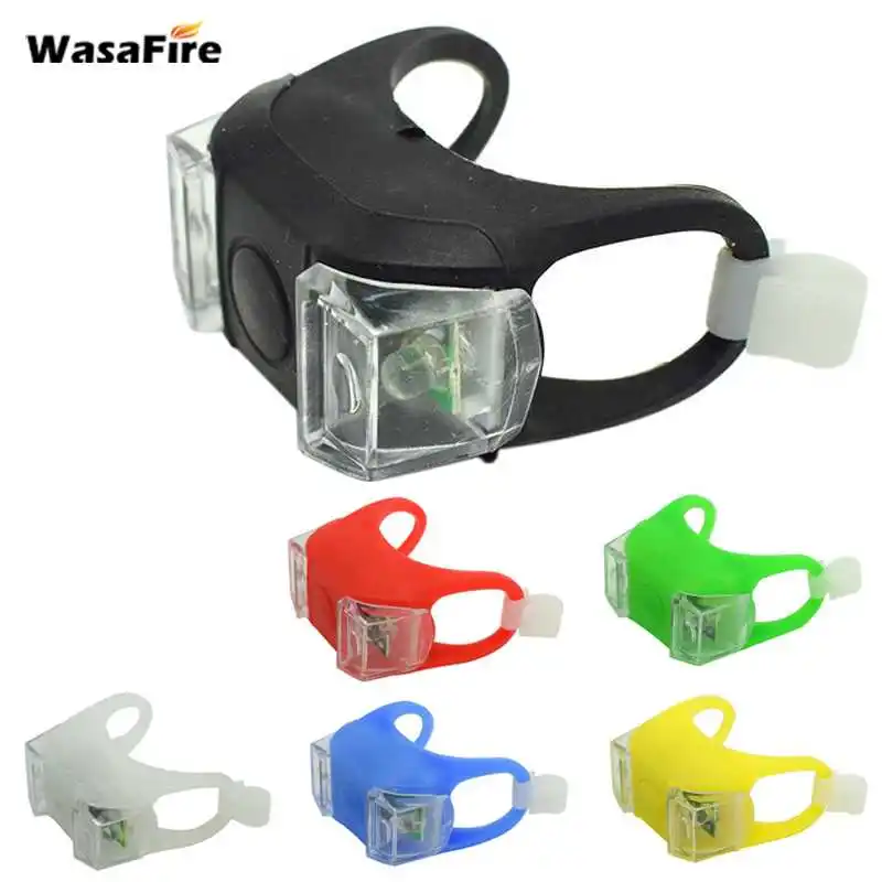 

1PC Silicone Bicycle Front Light MTB Bike Handbar Lights Waterproof Flashlight Night Cycling Warning Lamp Bicycle Accessories