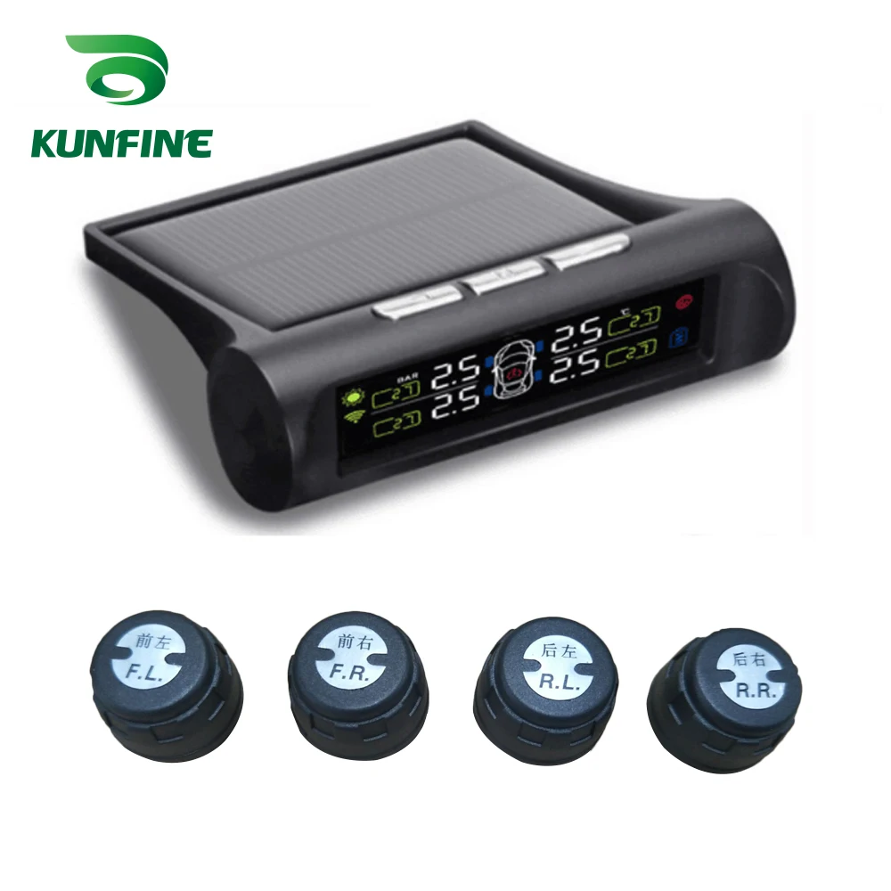 Умная Автомобильная TPMS система контроля давления в шинах Солнечная энергия