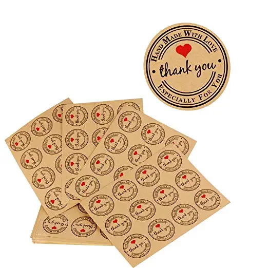 

120pcs thank you stickers Seal Labels For kids party wedding favors and gifts personalized gift bridesmaid gift for guests