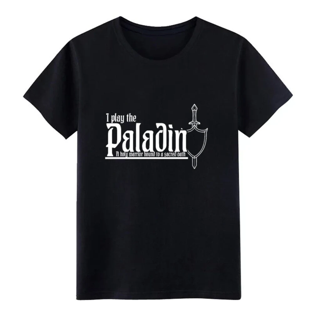 paladin tableto p class pen and paper dnd nerd geek t shirt Printing Short Sleeve round Neck clothing Anti-Wrinkle Spring | Мужская
