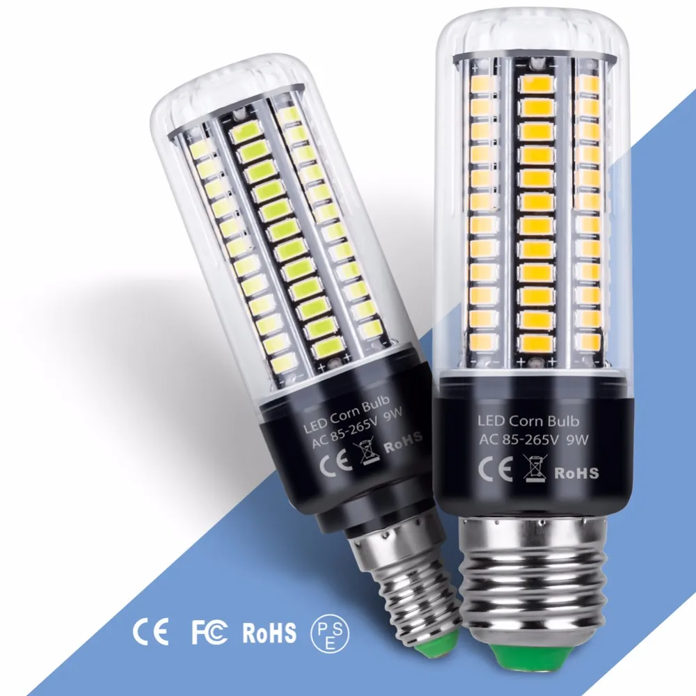 

LED Lamp E27 220V High power Corn Bulb LED Bombillas E14 110V 5736SMD Smart IC No Flicker 3.5W 5W 7W 9W 12W 15W 20W Ampoule led