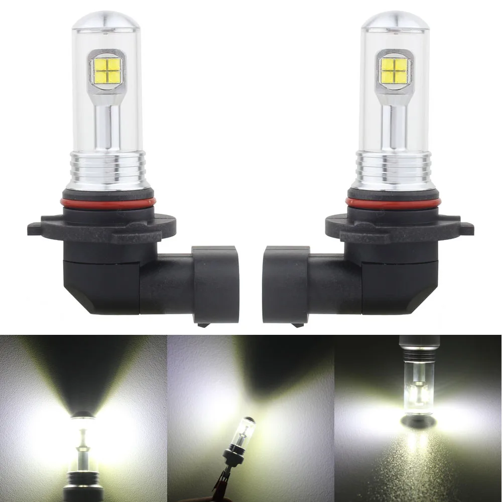 Лампы для автомобильных противотуманных фар 2 шт. H8 H11 9005 HB3 9006 HB4 H1 H3 H4 H7 40 Вт 6000 К DC