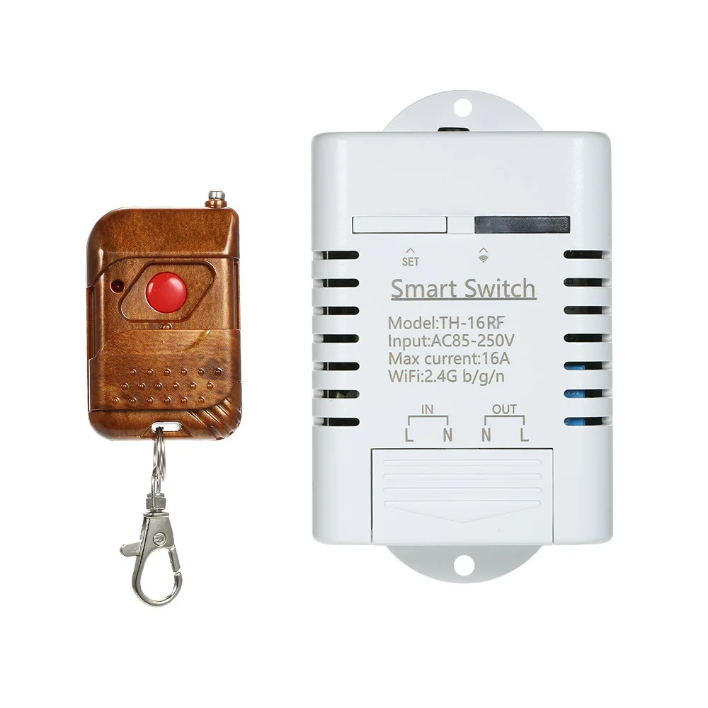 EWeLink TH-16 РФ 433 MHz переключатель Wi-Fi 3500 W мониторинга Температура Smart Switch комплект для автоматизации дома для Android/iOS мобильное приложение