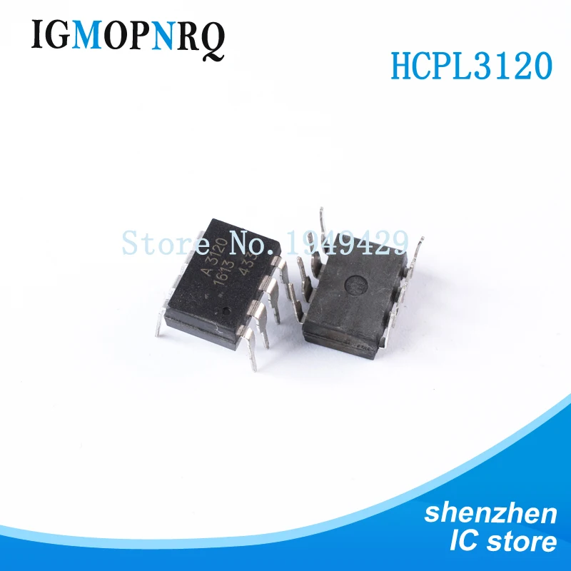 10 шт. HCPL3120 DIP8 HCPL 3120 A3120 Logic output оптопара 2.0A IGBT Gate Drive новый оригинальный Бесплатная