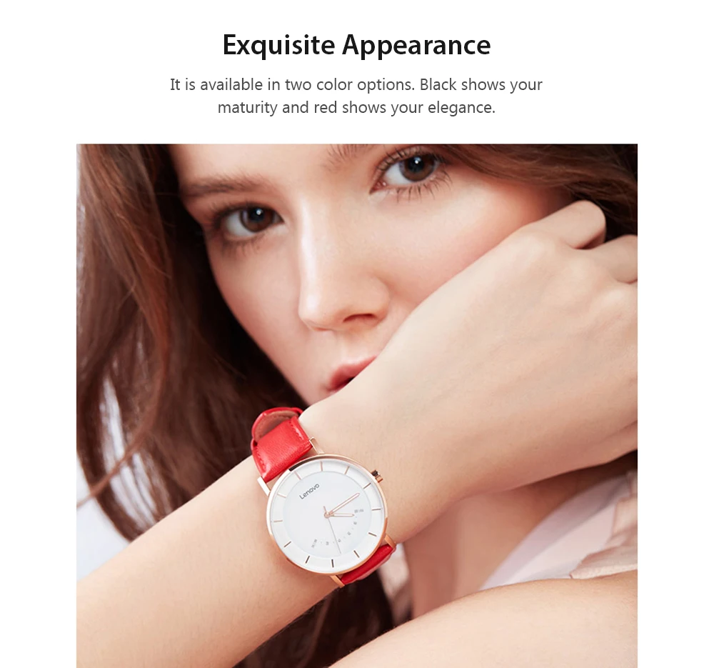 Lenovo Watch S Модные кварцевые умные часы фитнес-трекер интеллектуальное напоминание 50 м водонепроницаемый длинный аккумулятор бизнес досуг