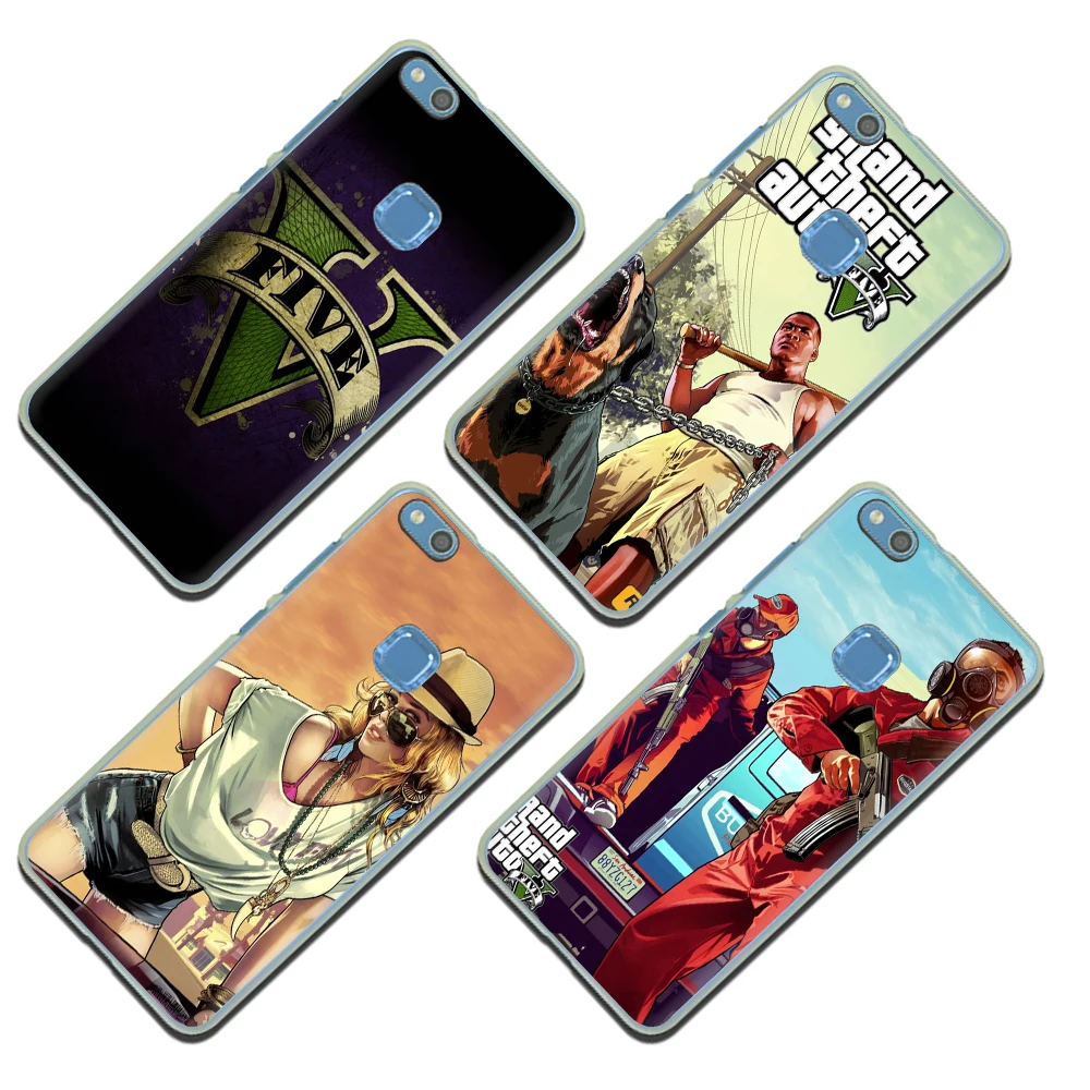 Твердый чехол для телефона с GTA 5 Grand Theft Huawei Honor 6A 7A 2 ГБ 3 Гб Pro 7X 8 Lite 8C 8X 9 10 Lite|Бамперы|