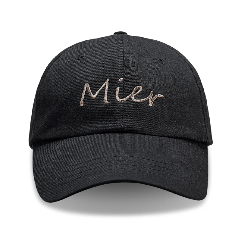 MIER Cotton Baseball Cap Adjustable Hat for Men and Women Black-Unstructured | Спорт и развлечения