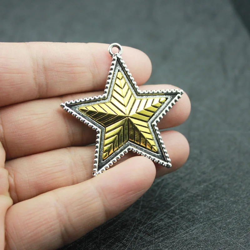 Новое поступление Сделай Сам модная подвеска из сплава желтая звезда для