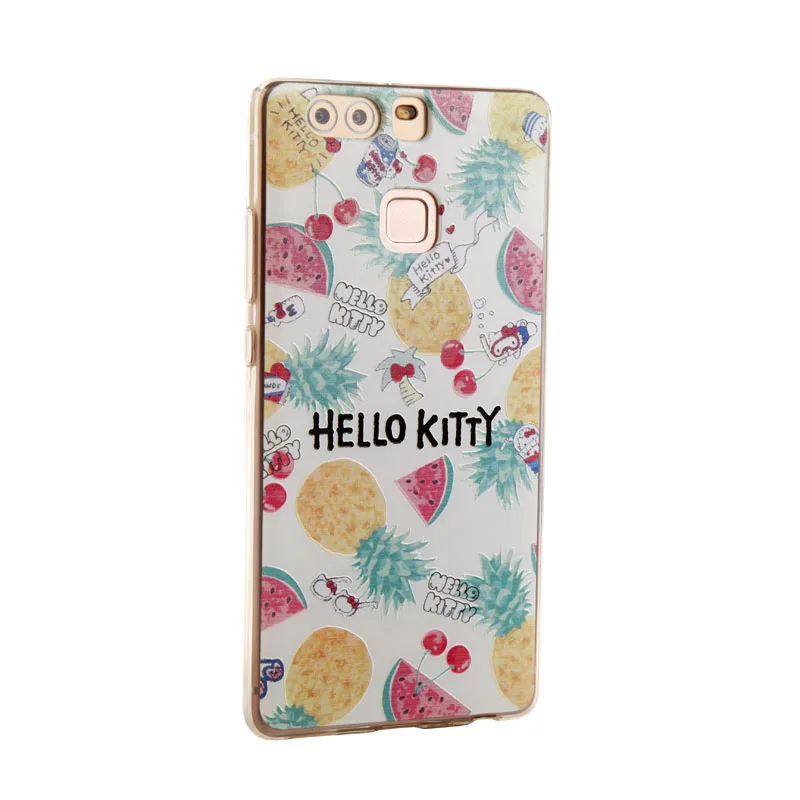 Высокое Качество Мягкой ТПУ 3D Печати Стерео Чувство Полное Покрытие Case для Huawei P9