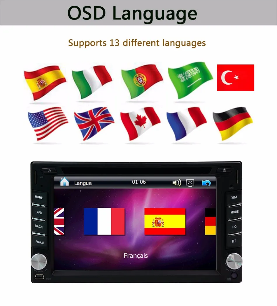 2 Din автомобильный Кассетный dvd-плеер gps навигация в тире стерео HD цифровой сенсорный экран радио Видео Аудио плеер поддерживает FM AM