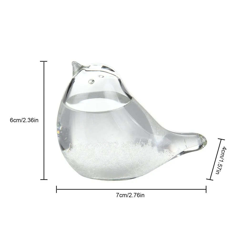 Storm Glass погода Forecaster Птица Форма кристалл настольный декор стеклянные ремесла
