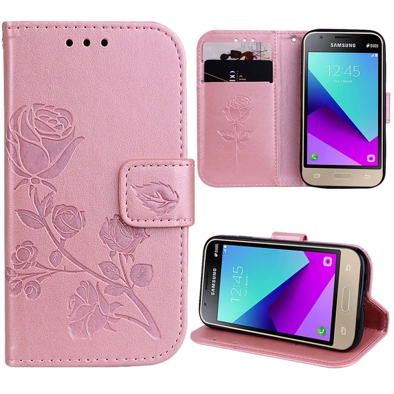 For Coque Samsung Galaxy J1 Mini Prime Leather Wallet Flip Case SM-J106F Cover | Мобильные телефоны и аксессуары