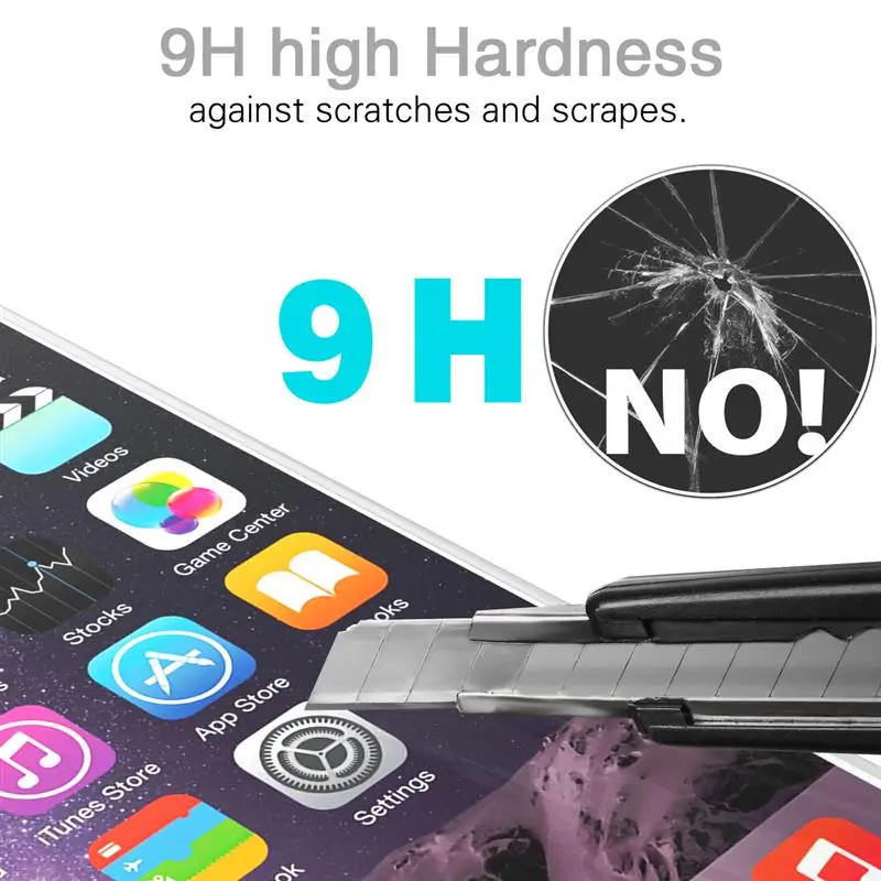 for iphone 6s tempered glass screen protector for iphone 6 7 8 plus on iphone 5s 5 se x xr xs max protective film cover case free global shipping