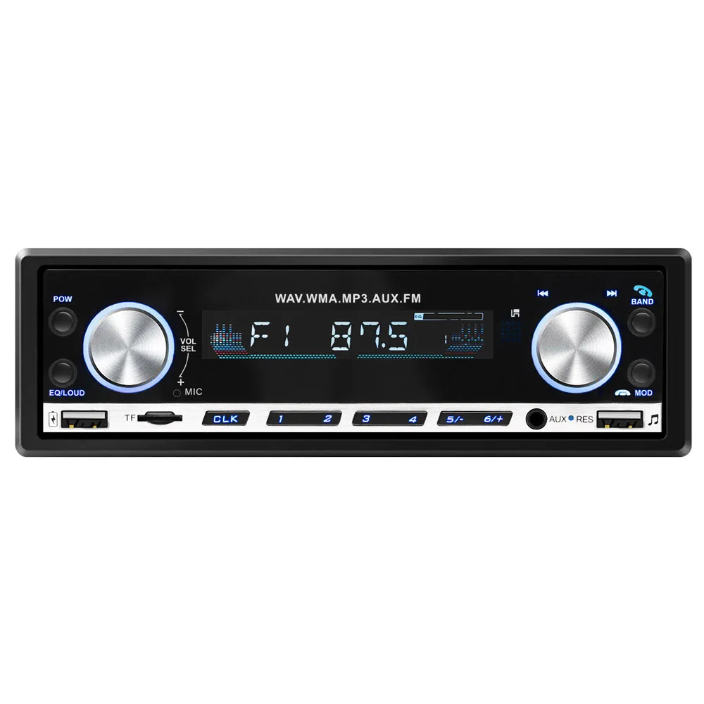 Автомагнитолы MP3 Bluetooth руки игрока-свободнее Плагин карты FM с Chargerd телефон 1 Din музыки в тире