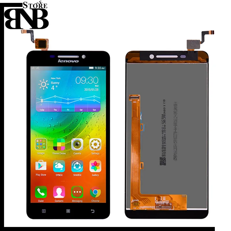 Для Lenovo A5000 ЖК-дисплей с сенсорным экраном дигитайзер в сборе черный белый цвет