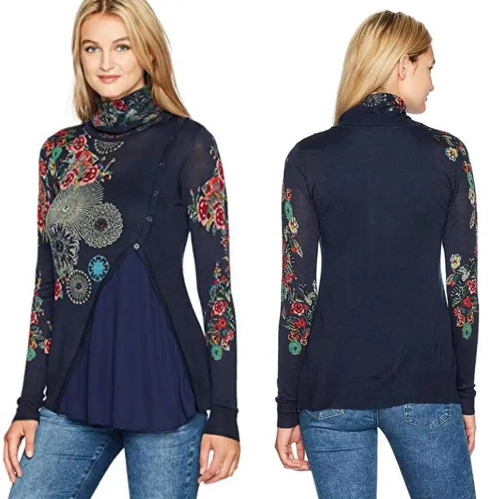 10 s Хлопок испанский DEG весна и осень вязаный свитер XS-XXL - Цвет: 10 s