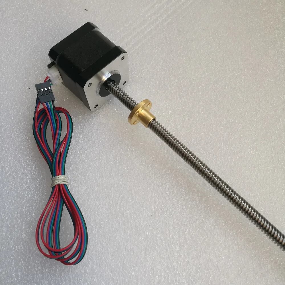 Nema 17 винтовой шаговый двигатель OK42ST38 1684AC 300ST88 с медной гайкой 8 мм для 3D принтера Z