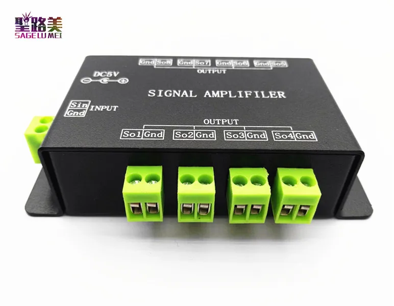 DC5V 12V усилитель сигнала через SPI выходной сигнал Symphony 8 управление группа для