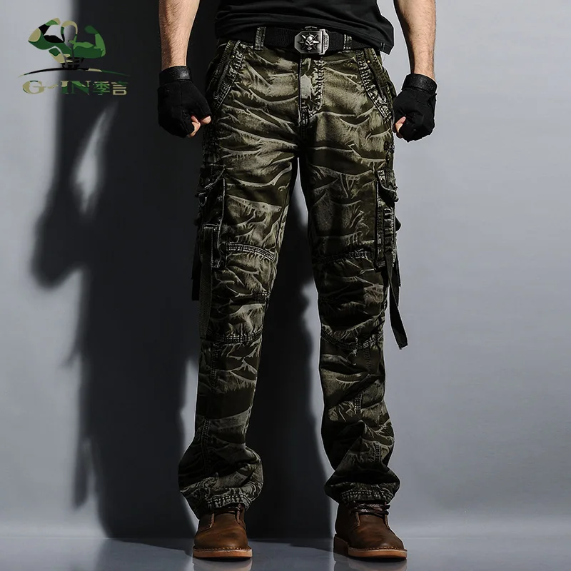 Army Green Новые тактические армейские камуфляжные штаны Highlander Nomad Bionic Camouflage, мужские армейские военные штаны, Мужские штаны-Карго - Цвет: Army Green