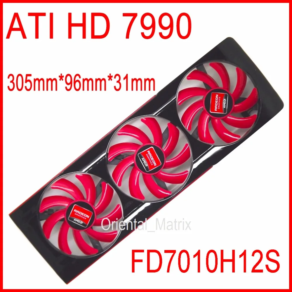 Бесплатная доставка вентилятор NTK FD7010H12S DC 12V 0.35A для видеокарты AMD ATI HD 7990 VGA HD7990 4