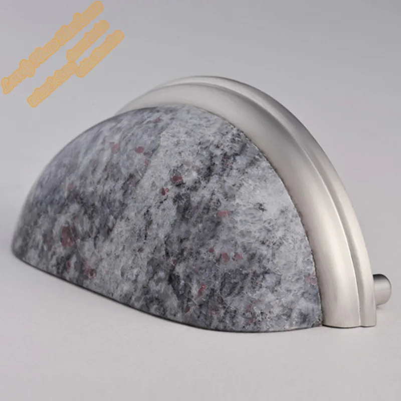 76 мм Гранит цинковый сплав Кабинет Аппаратные средства индийский голубой чашки