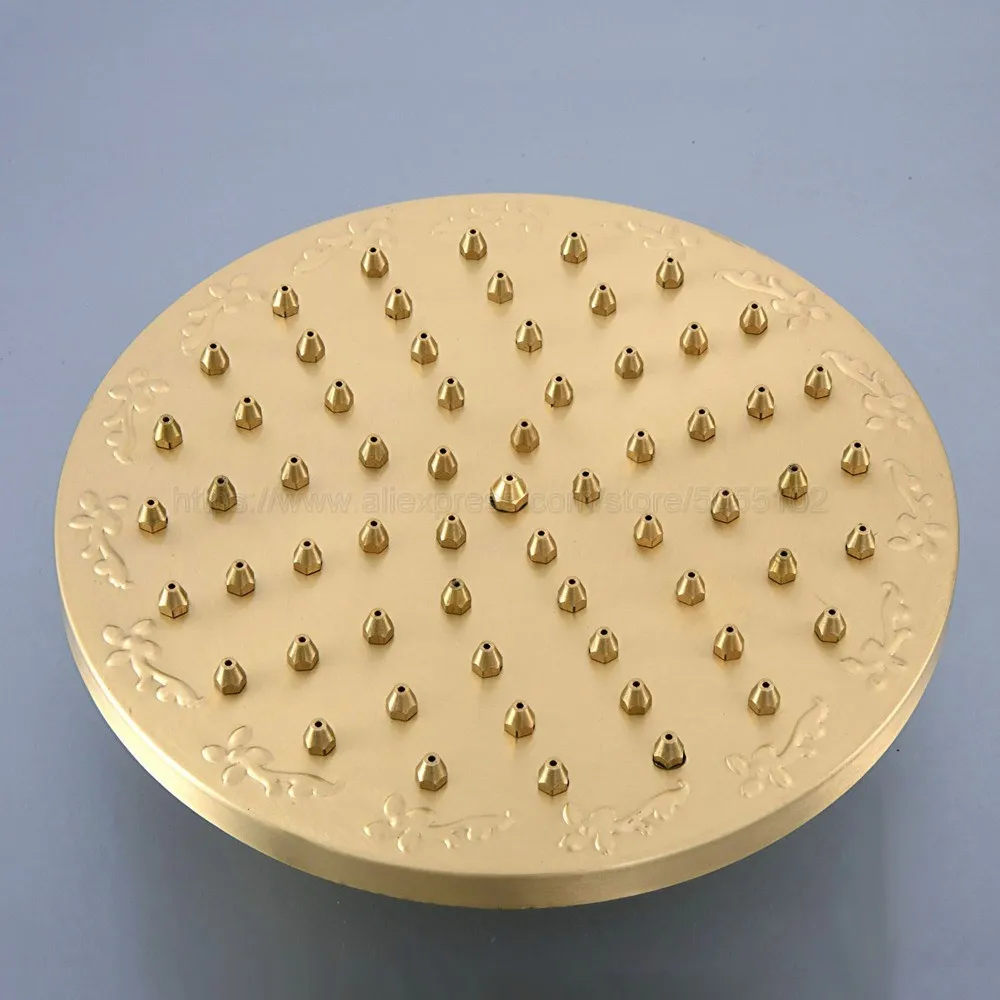 8 дюймов Круглая матовая латунная насадка для душа вода дожди душевая головка с