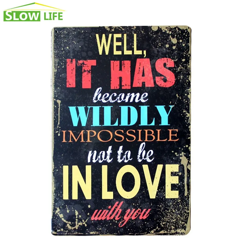 Девиз жизни металлический Олово табличка для кафе бар Настенный декор жестяная